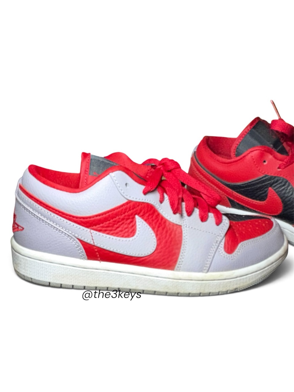 Nike Women’s Low-Top Sneakers in Red, White & Black Opposites